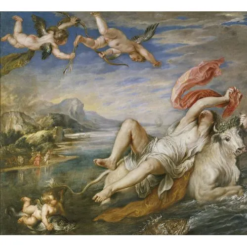 Peter Paul Rubens, El Rapto De Europa Baroque Peter Paul Rubens El Rapto De Europa Baroque Art Movements Canvas, Drawing Paper Prints, Reproduction Oil Painting and High