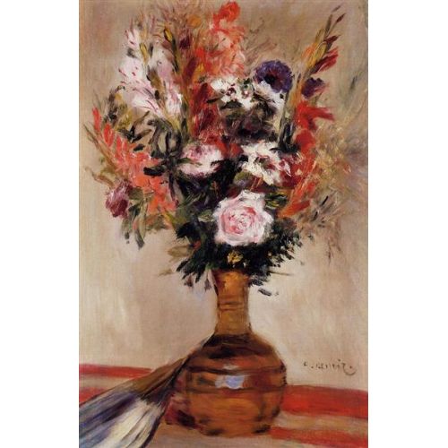 Renoir Roses In A Vase 2 Oil Painting Renoir Roses In A Vase 2 Oil Painting