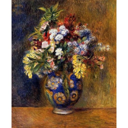 Renoir Flowers In A Vase Painting Renoir Flowers In A Vase Painting