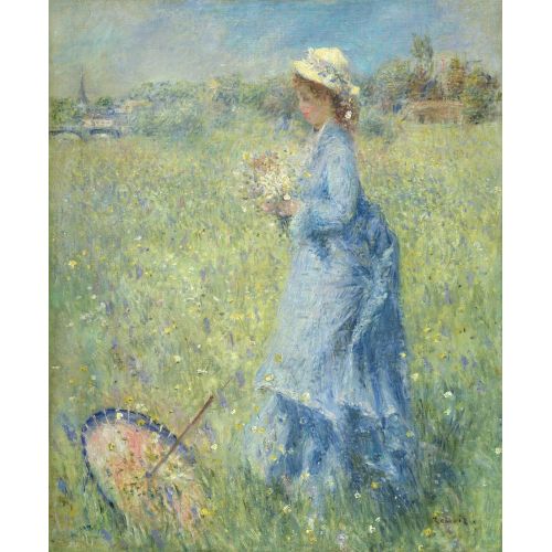 Pierre Auguste Renoir Çiçek Toplama 1874 Empresyonizm Pierre Auguste Renoir Çiçek Toplama 1874 Empresyonizm Sanat Akımları Kanvas Efektli Tablo, Resim Kağıdı Baskısı