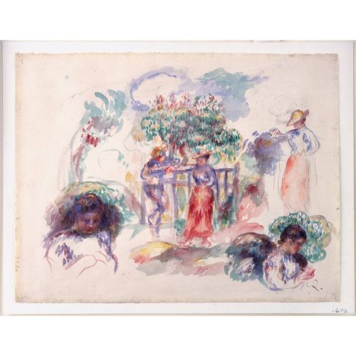 Pierre Auguste Renoir, Ağacın Altında Rakamlar