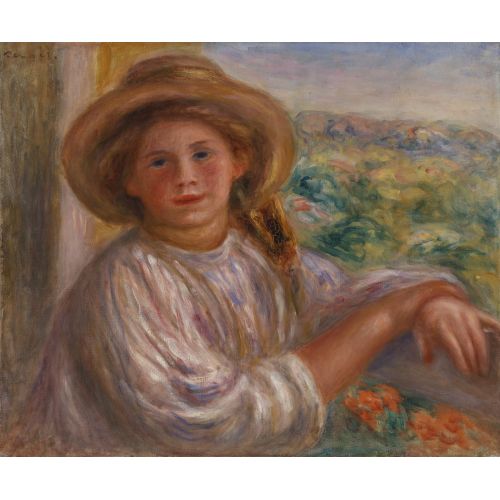 Pierre Auguste Renoir, Balkondaki Kız Cagnes Jeune Pierre Auguste Renoir, Balkondaki Kız Cagnes Jeune