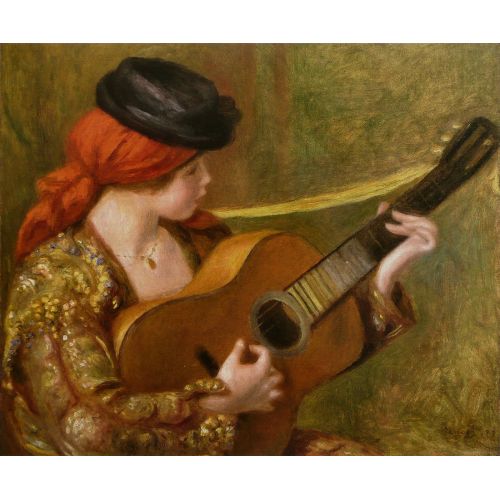 Pierre Auguste Renoir, Young Spanish Playing Guitar