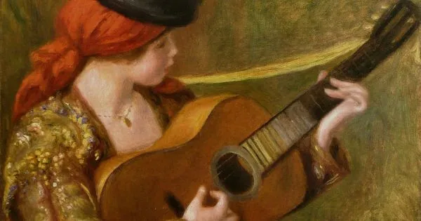 アート・デザイン・音楽 RENOIR A RETROSPECTIVE Pierre Auguste Renoir Young Spanish Playing Guitar | Arthipo