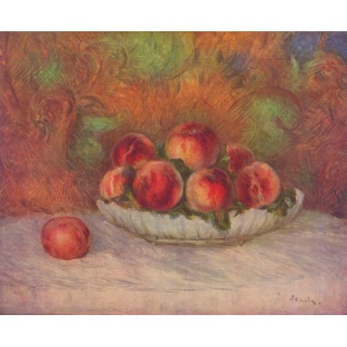 Pierre Auguste Renoir, Bir Tabak Üzerinde Şeftali Pierre Auguste Renoir, Bir Tabak Üzerinde Şeftali