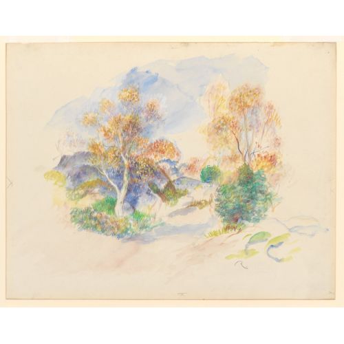 Pierre Auguste Renoir, Ağaçlar Arasında Bir Yol İle Manzara