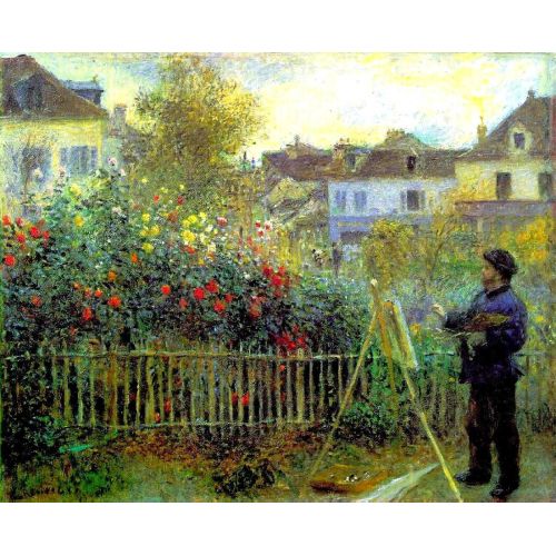 Pierre Auguste Renoir, Monet Painting Pierre Auguste Renoir, Monet Painting