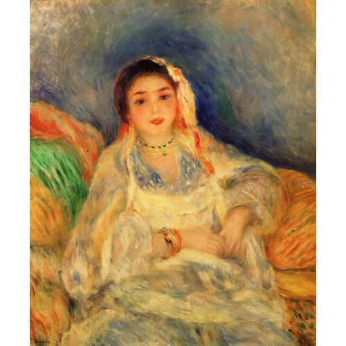 Pierre Auguste Renoir, Oturmuş Cezayir Kadını 1882 Pierre Auguste Renoir, Oturmuş Cezayir Kadını 1882