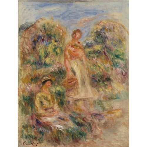 Pierre Auguste Renoir, Ayakta Kadın Ve Bir Manzarada Oturan Kadın