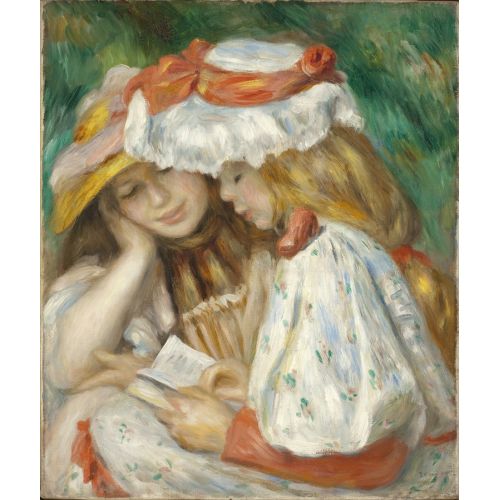 Pierre Auguste Renoir, İki Kız Okuma Pierre Auguste Renoir, İki Kız Okuma