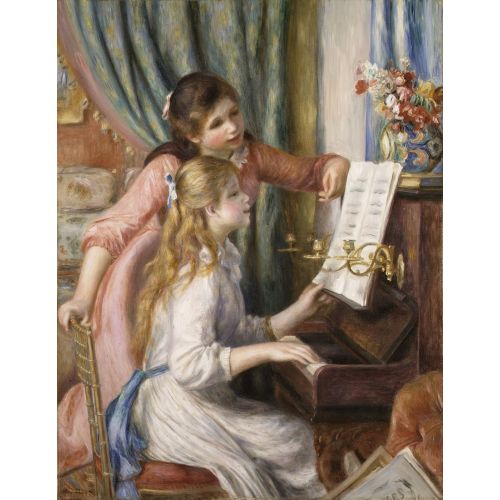 Pierre Auguste Renoir, Two Young Girls At The Piano