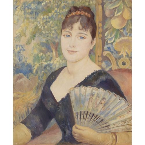 Pierre Auguste Renoir, Yelpazeli Kadın Pierre Auguste Renoir, Yelpazeli Kadın