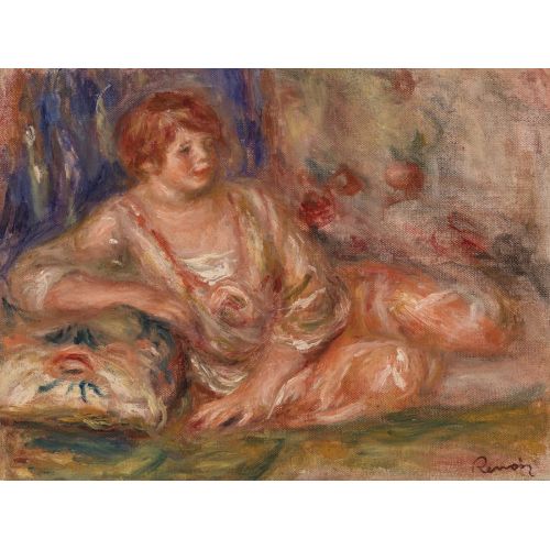 Pierre Auguste Renoir Pembe Uzanmış Andree Empresyonizm Pierre Auguste Renoir Pembe Uzanmış Andree Empresyonizm Sanat Akımları Kanvas Efektli Tablo, Resim Kağıdı Baskısı