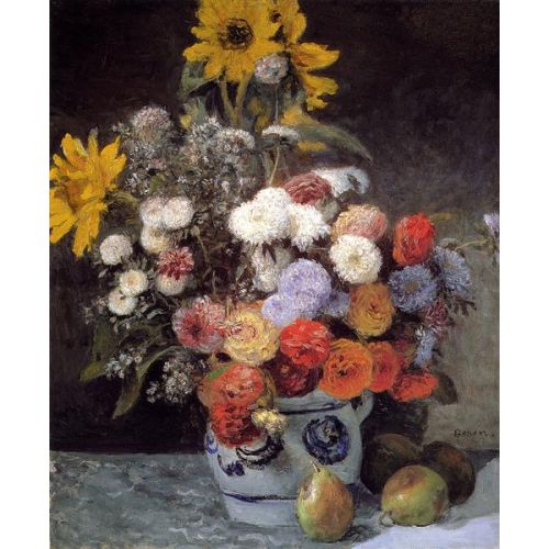 Renoir Mixed Flowers In An Earthware Pot Oil Canvas Paintings Renoir Mixed Flowers In An Earthware Pot Oil Canvas Paintings