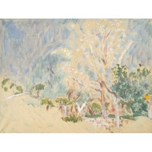 Pierre Bonnard, Paysage Au Cannet Les Arbres Blancs Pierre Bonnard, Paysage Au Cannet Les Arbres Blancs