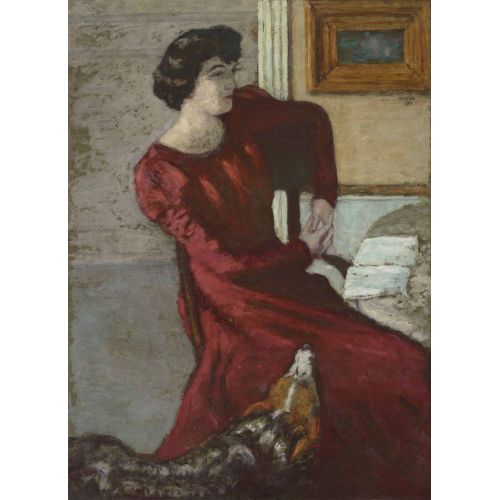 Pierre Bonnard, Portrait De Madame Hessel Ou La Dame En Rouge Pierre Bonnard, Portrait De Madame Hessel Ou La Dame En Rouge