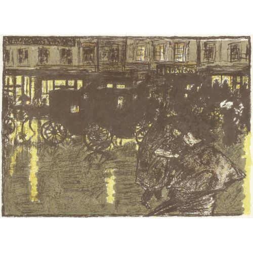 Pierre Bonnard, Sokak Akşamları Yağmurda