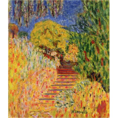 Pierre Bonnard, Stairs With Mimosa