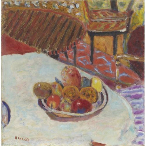 Pierre Bonnard, Table With Bowl Of Fruit Pierre Bonnard, Table With Bowl Of Fruit