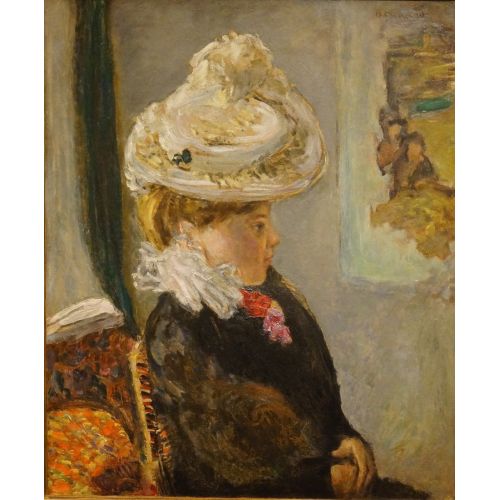 Pierre Bonnard, Beyaz Şapkalı Kadın Pierre Bonnard, Beyaz Şapkalı Kadın