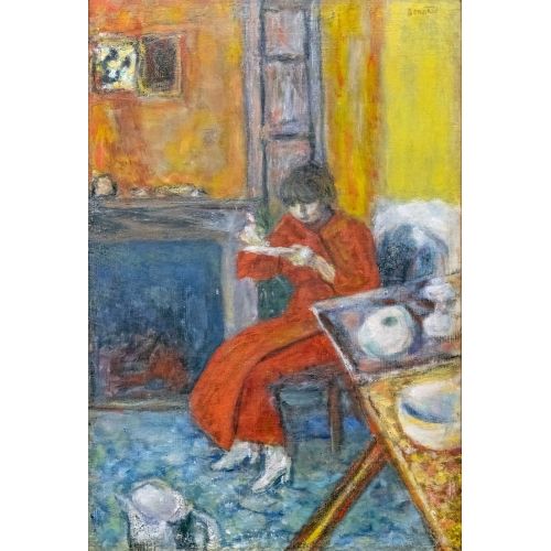 Pierre Bonnard, Femme Au Peignoir Rouge Pierre Bonnard, Femme Au Peignoir Rouge