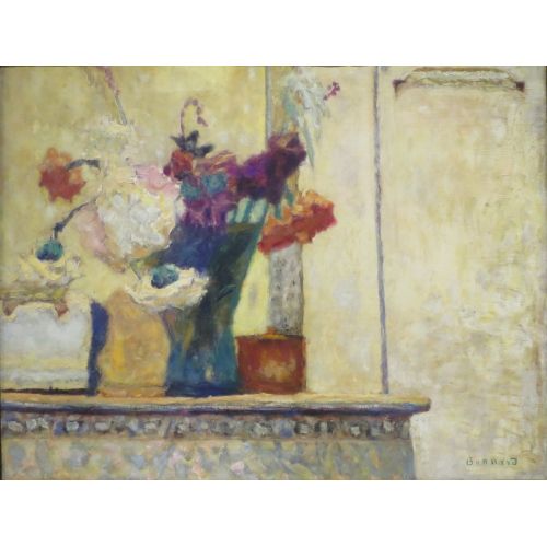 Pierre Bonnard, Flowers On A Mantlepiece