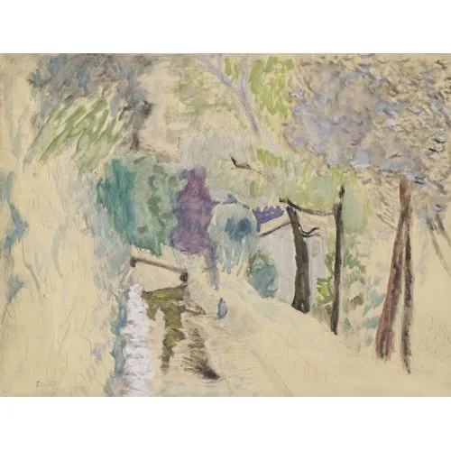 Pierre Bonnard, La Route Post Impressionism Pierre Bonnard La Route Post Impressionism Art Movements Canvas, Drawing Paper Prints, Reproduction Oil Painting and High