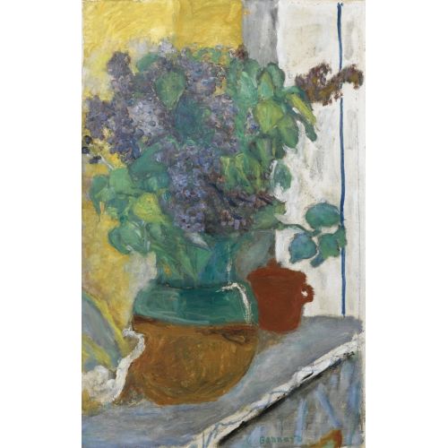 Pierre Bonnard, Sarı Ve Yeşil Bir Dünya Vazo İçinde Mor Leylak