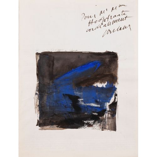 Pierre Soulages, Abstract Composition 2 Tachisme Pierre Soulages, Abstract Composition 2 Tachisme Art Movements