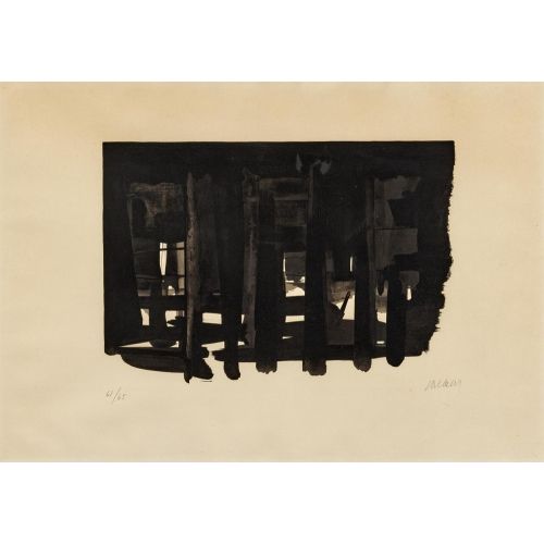 Pierre Soulages, Litografi 16, 1964 Lekecilik Pierre Soulages, Litografi 16, 1964 Lekecilik Sanat Akımları