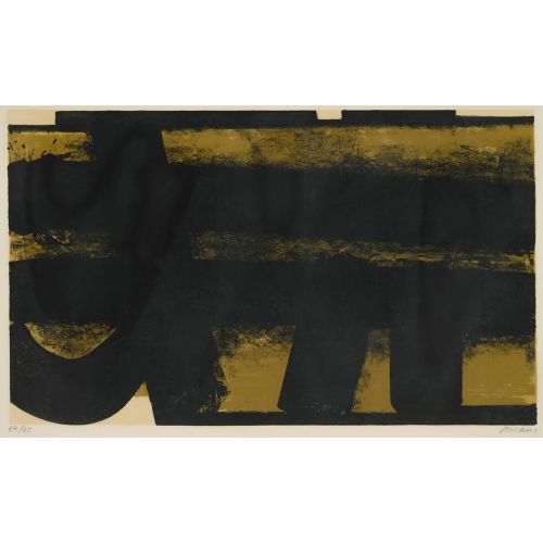 Pierre Soulages, Litografi 35, 1974 Lekecilik Pierre Soulages, Litografi 35, 1974 Lekecilik Sanat Akımları