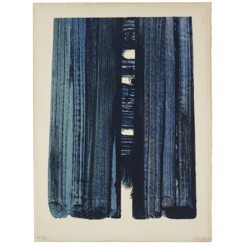 Pierre Soulages, Lithographie 42 Tachisme Pierre Soulages, Lithographie 42 Tachisme Art Movements