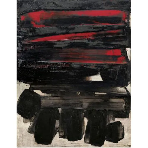 Pierre Soulages, Abstract Composition 12 Pierre Soulages, Abstract Composition 12