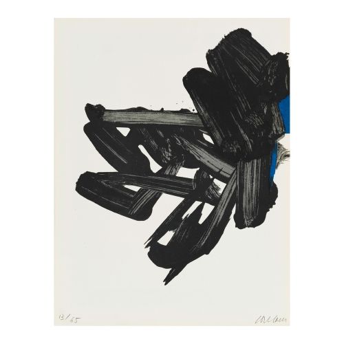 Pierre Soulages, Lithographie N 17 Tachisme Pierre Soulages, Lithographie N 17 Tachisme Art Movements