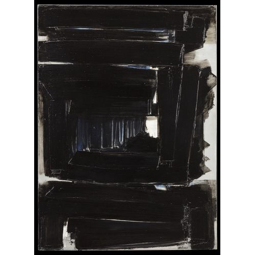 Pierre Soulages, Abstract Composition 13 Tachisme Pierre Soulages, Abstract Composition 13 Tachisme Art Movements