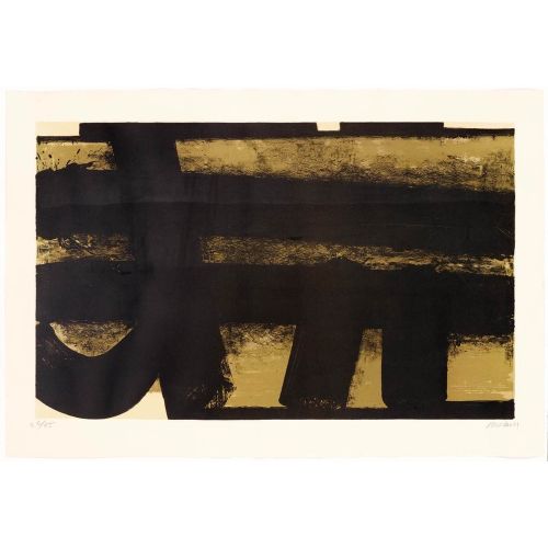 Pierre Soulages, Litografi No. 35, 1974 Lekecilik Pierre Soulages, Litografi No. 35, 1974 Lekecilik Sanat Akımları