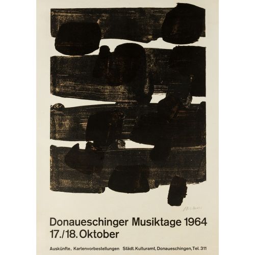 Pierre Soulages, Lithographie No 12 Tachisme Pierre Soulages, Lithographie No 12 Tachisme Art Movements