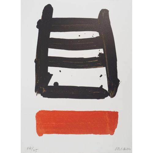 Pierre Soulages, Lithographie No 40, 1978 Tachisme Pierre Soulages, Lithographie No 40, 1978 Tachisme Art Movements