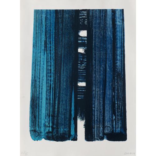 Pierre Soulages, Litografi No. 42 Lekecilik Pierre Soulages, Litografi No. 42 Lekecilik Sanat Akımları
