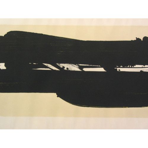 Pierre Soulages, Lithograph no. 39. Tachisme Pierre Soulages, Lithograph no. 39. Tachisme Art Movements