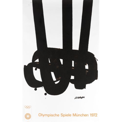 Pierre Soulages, 1972 Münih Olimpiyat Oyunları Lekecilik Pierre Soulages, 1972 Münih Olimpiyat Oyunları Lekecilik Sanat Akımları