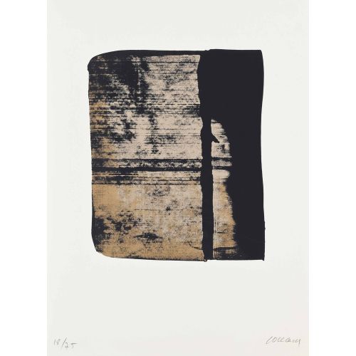 Pierre Soulages, One plate, from Sur le mur d'en face Tachisme Pierre Soulages, One plate, from Sur le mur d'en face Tachisme Art Movements