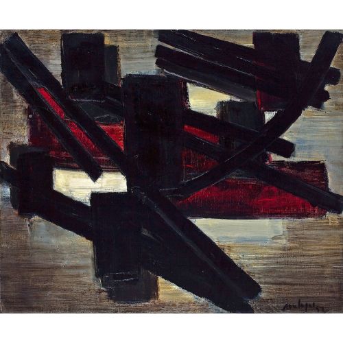 Pierre Soulages, Sans Titre 7 Tachisme Pierre Soulages, Sans Titre 7 Tachisme Art Movements