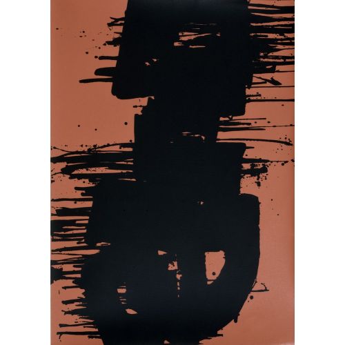 Pierre Soulages, Serigraphie No 3, 1974 Tachisme Pierre Soulages, Serigraphie No 3, 1974 Tachisme Art Movements