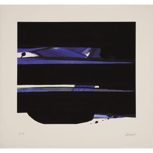 Pierre Soulages, Serigrafi No. 20, 1991 Lekecilik Pierre Soulages, Serigrafi No. 20, 1991 Lekecilik Sanat Akımları