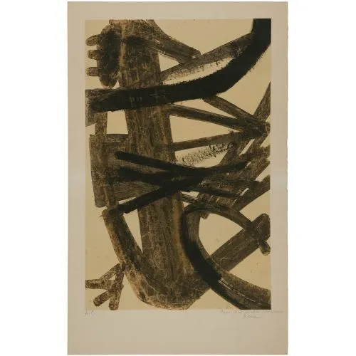 Pierre Soulages, İsimsiz 1 Lekecilik Pierre Soulages, İsimsiz 1 Lekecilik Sanat Akımları