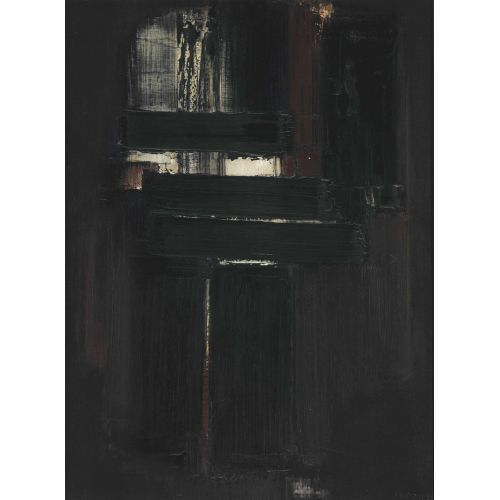 Pierre Soulages, Untitle 7 Tachisme Pierre Soulages, Untitle 7 Tachisme Art Movements