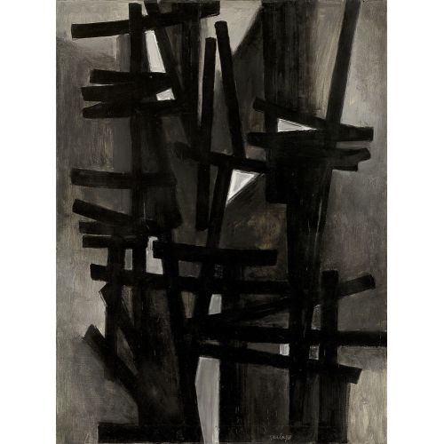 Pierre Soulages, Untitle 8 Tachisme Pierre Soulages, Untitle 8 Tachisme Art Movements