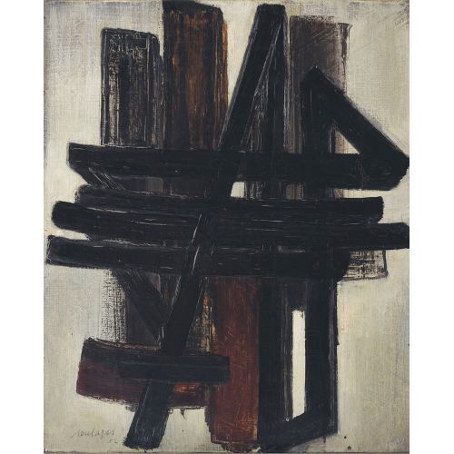 Pierre Soulages, Untitle 12 Tachisme Pierre Soulages, Untitle 12 Tachisme Art Movements