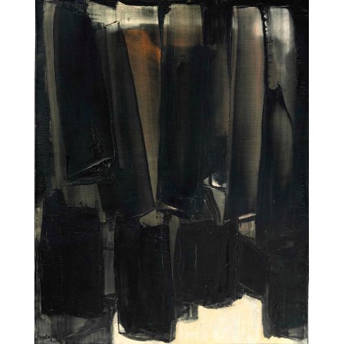 Pierre Soulages, Untitle 18 Tachisme Pierre Soulages, Untitle 18 Tachisme Art Movements